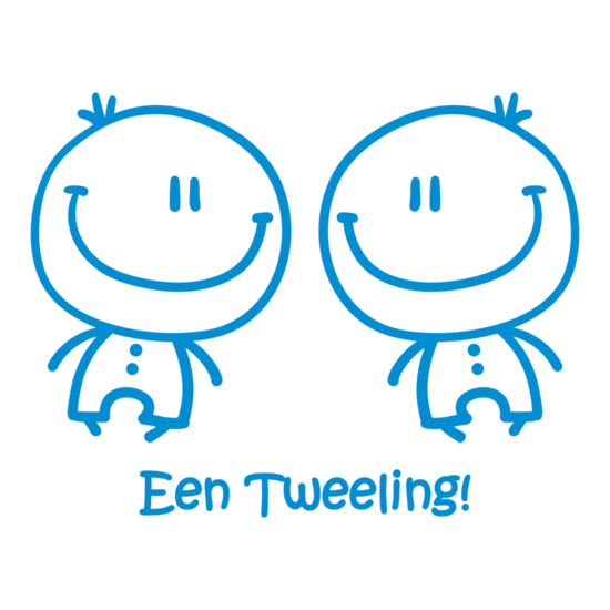 sticker Een Tweeling!