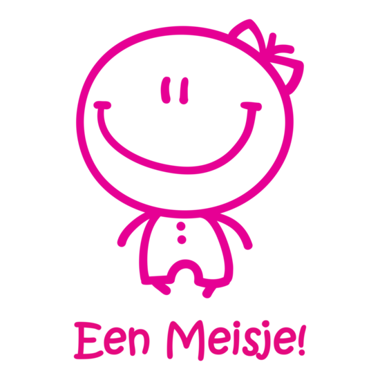geboortesticker Een Meisje!