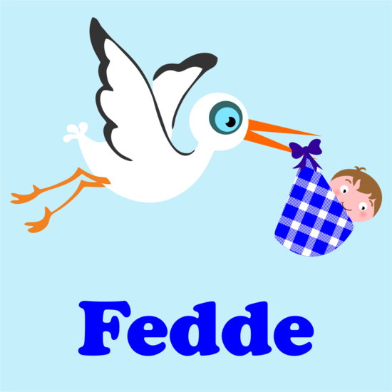 sticker ooievaar met jongetje