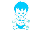 baby-aan-boordsticker jongetje zittend