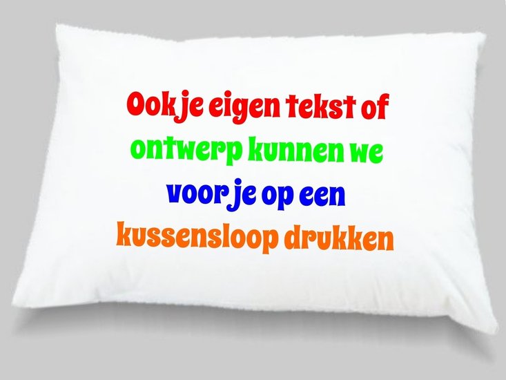 kussensloop eigen ontwerp