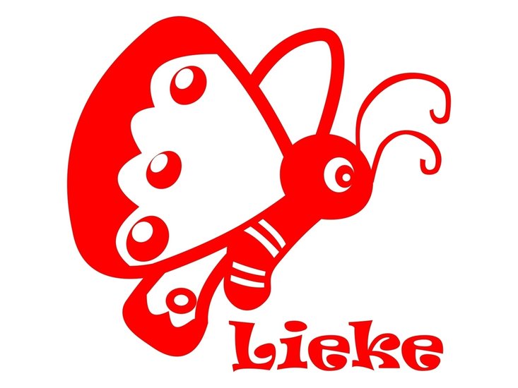 sticker vlinder schattig